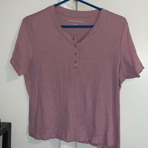 cute pink lettuce henley top !